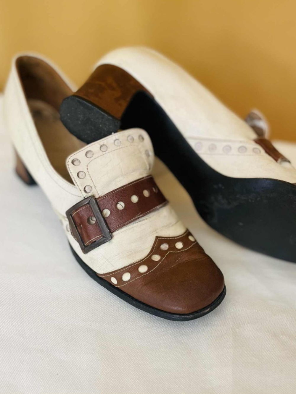 RARE Retro Vintage 70’s -  60s Jocelli Two-Tone Spectator heels 7.5 Narrow